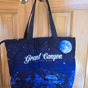 Blue Moon Tote Bag - Night Sky Design